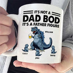 Custom Dad Bod Father Figure Dinosaur Gifts for Dads - Personalized Mugs
