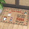 Dear Santa We've Been Very Good Cats - Personalized Decorative Mat