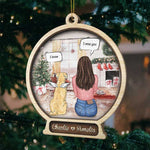 Memorial Snowball - Christmas Is On Its Way - Personalized Custom Snow Globe Shaped Wood Christmas Ornament