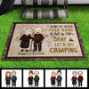 I Want To Hold Your Hand At 80 & Say Baby Let's Go Camping - Gift For Camping Couples, Personalized Decorative Mat