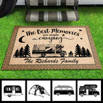 The Best Memories Are Made Camping - Personalized Decorative Mat