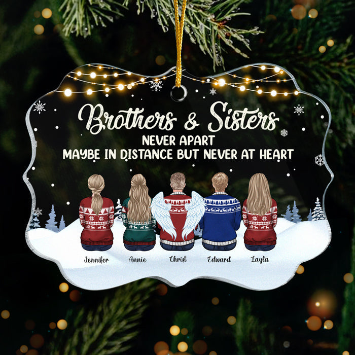 You're The Greatest Gifts - Family Personalized Custom Ornament - Acrylic Benelux Shaped - New Arrival Christmas Gift For Siblings, Brothers, Sisters