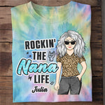 Rockin' The Nana Life - Personalized Halloween Costume Unisex All-Over Printed T-Shirt