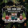 Ein Bisschen Verrückt, Und Eine Ganze Menge Liebe - German Personalized Custom Benelux Shaped Acrylic Christmas Ornament - Gift For Family, Christmas Gift