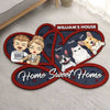 This Is Our Sweet Home - Personalized Shaped Decorative Mat - Gift For Pet Lovers