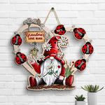 Grandma's Love Bugs - Personalized Shaped Wood Sign - Gift For Grandma, Grandparents