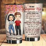 Custom Name Romantic Gifts for Wife - Personalized Tumbler