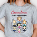 Custom Name Grandma of the Freaking Year Gifts - Personalized Apparel