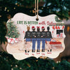 Life Is Always Better With Sisters - Personalized Custom Benelux Shaped Wood Christmas Ornament - Gift For Bestie, Best Friend, Sister, Birthday Gift For Bestie And Friend, Christmas Gift