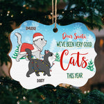 Custom Name Christmas Cat Gifts for Cat Lovers - Personalized Ornament