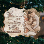 Custom Photo Family Story Christmas Gifts - Personalized Ornament