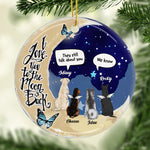 Pet Memorial Love You to the Moon and Back Christmas Ornament