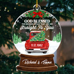 Custom Name Christmas Couple Gifts - Personalized Ornament