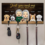 Home Sweet Home You Me And The Dogs - Personalized Key Hanger, Key Holder - Anniversary Gifts, Gift For Couples, Husband Wife, Dog Lovers