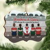 Brothers & Sisters Will Always Be Connected By Heart - Personalized Custom Benelux Shaped Wood Christmas Ornament - Gift For Siblings, Christmas Gift