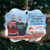The Broken Road That Led Me Straight To You - Personalized Custom Benelux Shaped Wood Christmas Ornament - Gift For Couple, Husband Wife, Anniversary, Engagement, Wedding, Marriage Gift, Christmas Gift