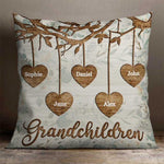 Grandchildren Make Life Grand - Gift For Grandma, Personalized Pillow (Insert Included)
