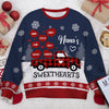 Nana's Little Sweethearts - Personalized Custom Unisex Ugly Christmas Sweatshirt, Wool Sweatshirt, All-Over-Print Sweatshirt -  Gift For Grandma, Grandparents, Christmas Gift