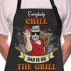 Dad Is On The Grill - Personalized Apron - Gift For Dad