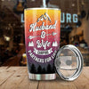 Husband & Wife Camping Partners For Life - Gift For Camping Couples, Personalized Tumbler