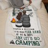 I Want To Go Camping With You At 80 - Gift For Camping Couples, Personalized Blanket