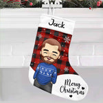Christmas Is All About Love & Family - Personalized Custom Christmas Stocking - Gift For Family, Christmas Gift
