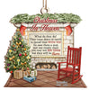 They Will Always Be There - Memorial Personalized Custom Ornament - Wood Unique Shaped - Sympathy Gift, Christmas Gift For Family Members