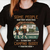 I Married My Camping Buddy - Personalized Unisex T-Shirt, Hoodie, Sweatshirt - Gift For Couple, Husband Wife, Anniversary, Engagement, Wedding, Marriage, Camping Gift