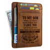 To My Son Never Forget That I Love You - Card Wallet - To My Son, Gift For Son, Son Gift From Mom, Birthday Gift For Son, Christmas Gift