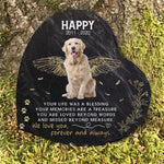 Love You Forever & Always - Personalized Memorial Stone, Pet Grave Marker - Upload Image, Memorial Gift, Sympathy Gift