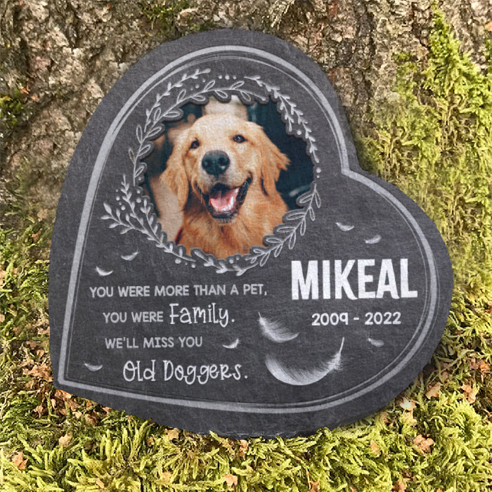 You Were More Than A Pet, You Were Family - Personalized Memorial Stone, Pet Grave Marker - Upload Image, Memorial Gift, Sympathy Gift