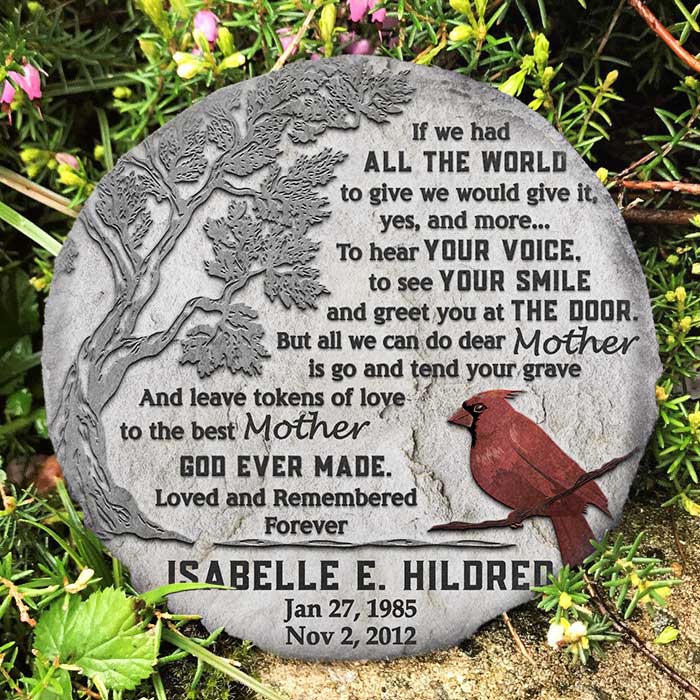 To Hear Your Voice To See Your Smile Again - Personalized Memorial Stone, Human Grave Marker - Memorial Gift, Sympathy Gift