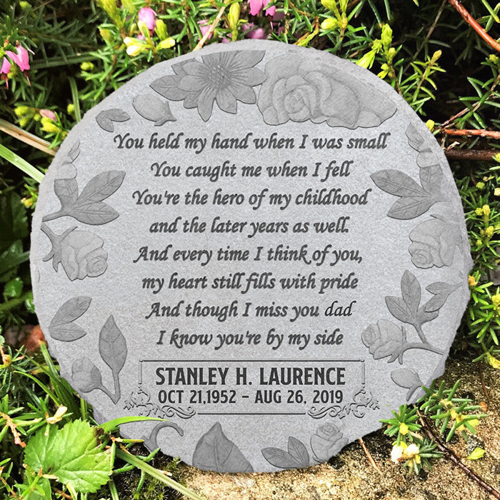 You Caught Me When I Fell - Personalized Memorial Stone, Human Grave Marker - Memorial Gift, Sympathy Gift