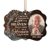 A Little Bit Of Heaven In Our Home - Memorial Personalized Custom Ornament - Wood Benelux Shaped - Upload Image, Sympathy Gift, Christmas Gift For Family