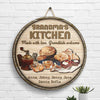 Grandma’s Kitchen Made With Love - Personalized Shaped Wood Sign - Gift For Grandma, Grandparents