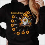 Grandma & Sunflower Kids - Gift For Mom, Grandma - Personalized Unisex T-Shirt, Hoodie