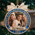 Custom Photo Family Christmas Gifts - Personalized Ornament