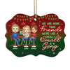 Here‚s To Another Year Of Bonding Over Alcohol Tolerating Idiots - Bestie Personalized Custom Ornament - Wood Benelux Shaped - Christmas Gift For Best Friends, BFF, Sisters
