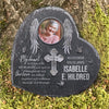 My Heart Is Filled With Memories And Special Thoughts Of You - Personalized Memorial Stone, Human Grave Marker - Upload Image, Memorial Gift, Sympathy Gift