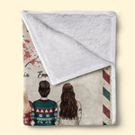 We Are Always Connected By Heart - Family Personalized Custom Blanket -  Christmas Gift For Siblings, Brothers, Sisters