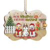 We're On The Naughty List - Dog & Cat Personalized Custom Ornament - Wood Benelux Shaped - Christmas Gift For Pet Owners, Pet Lovers