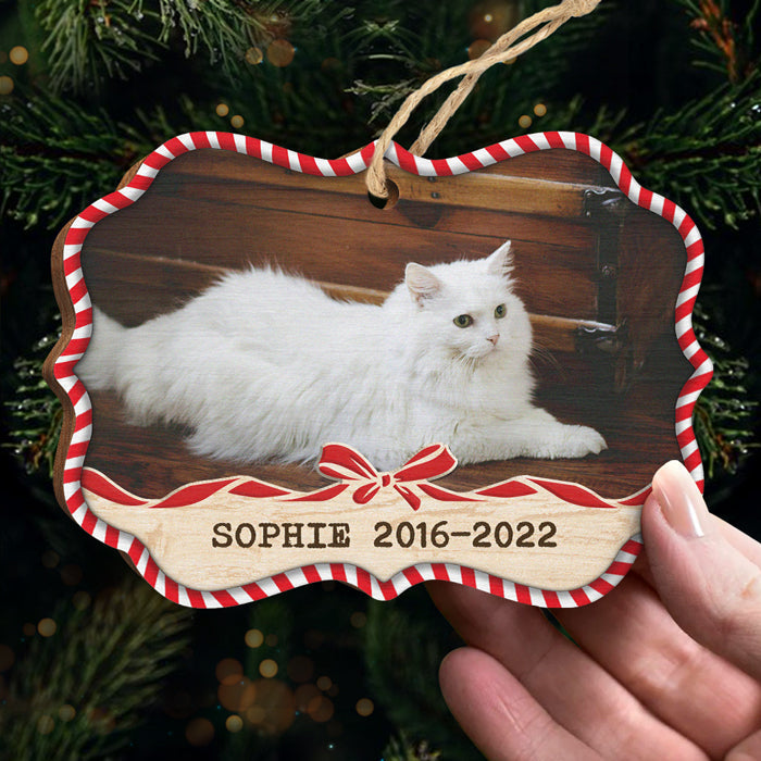 Forever Loyal Forever Loved - Personalized Custom Benelux Shaped Wood Photo Christmas Ornament - Upload Image, Memorial Gift, Sympathy Gift, Christmas Gift
