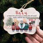 Life Is Better With Family - Family Personalized Custom Ornament - Wood Benelux Shaped - Christmas Gift For Siblings, Brothers, Sisters