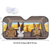 Rabbit Family - Personalized Auto Sunshade - Gift For Pet Lovers