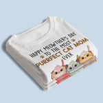 Custom Name Meowther's Day Cat Mom Gifts - Personalized Apparel