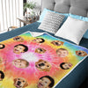 Colorful Life - Personalized Custom Blanket - Upload Image, Gift For Family, Christmas Gift