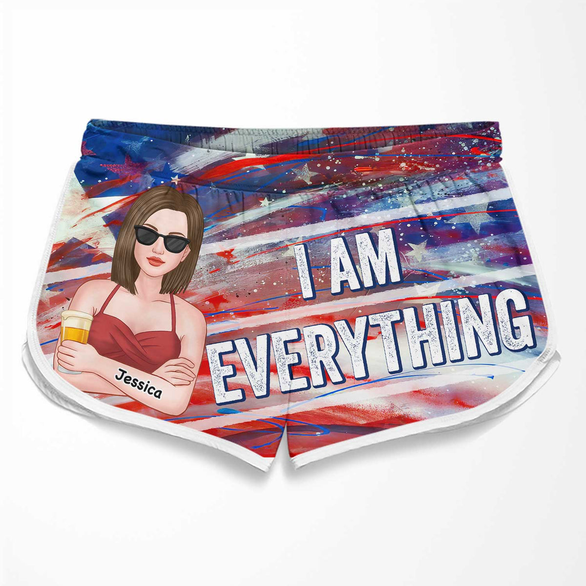 I Have Everything I Need - Personalized Couple Beach Shorts - Gift For Couples, Husband Wife