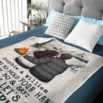 I Want To Go Camping With You At 80 - Gift For Camping Couples, Personalized Blanket