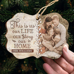 Custom Photo Family Story Christmas Gifts - Personalized Ornament