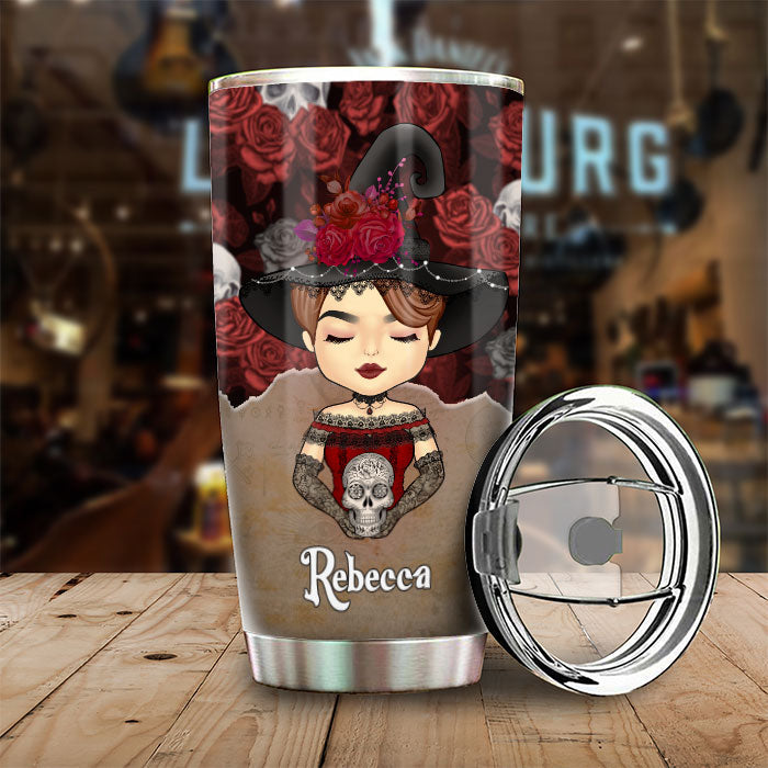 Hey Witch, Somedays You Have To Put On Your Hat - Personalized Tumbler - Gift For Yourself, Gift For Halloween
